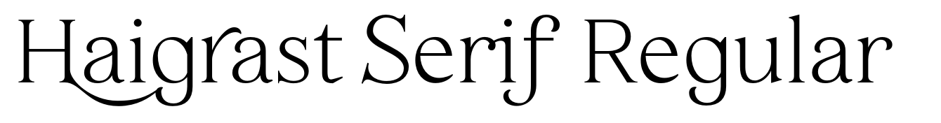 Haigrast Serif Regular